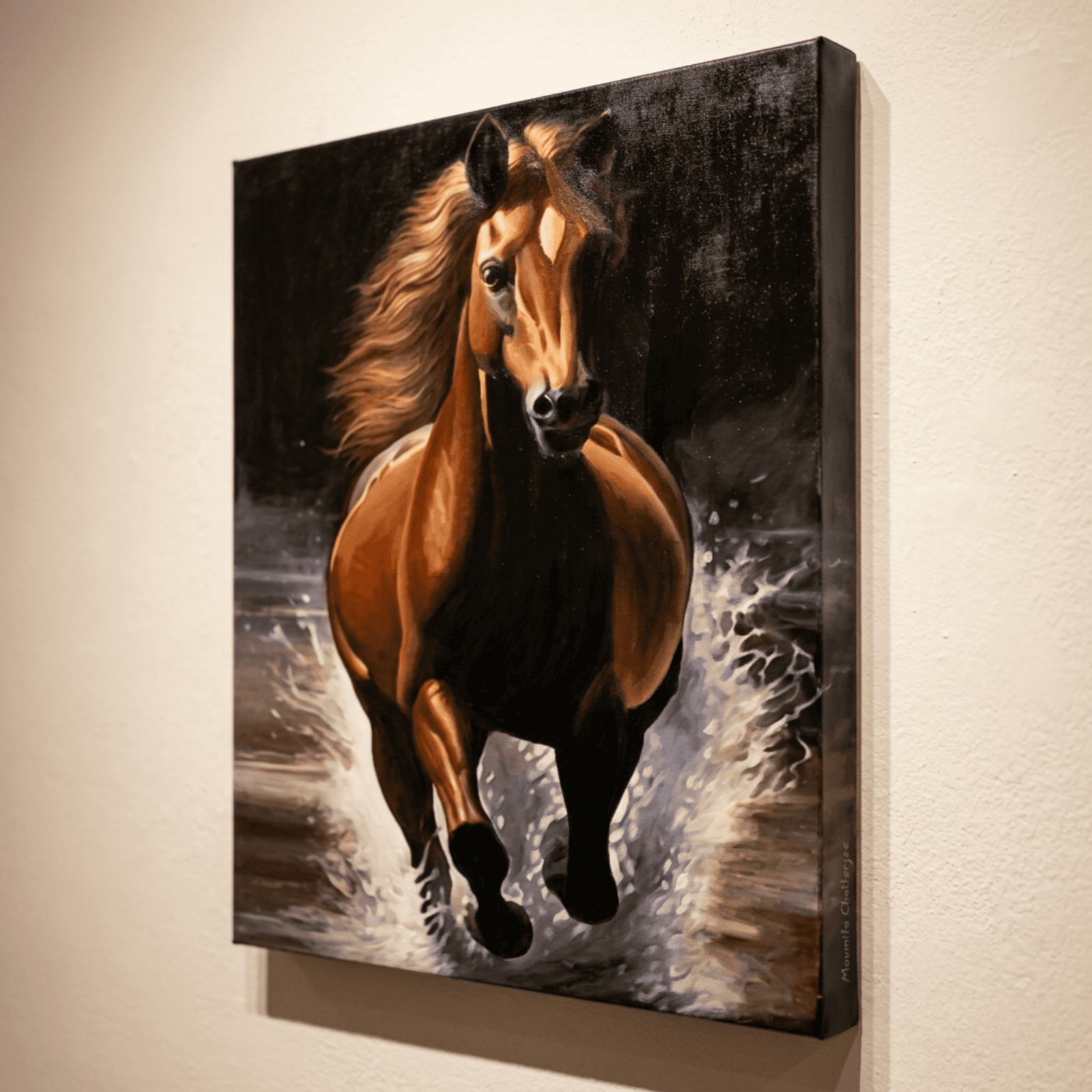 Galloping Grace - Original Hand-Painted Horse Painting (20x30) |Moumita Chatterjee