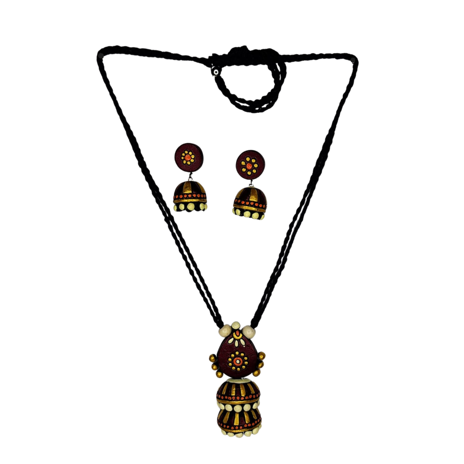 Terracotta Necklace & Jhumka Set