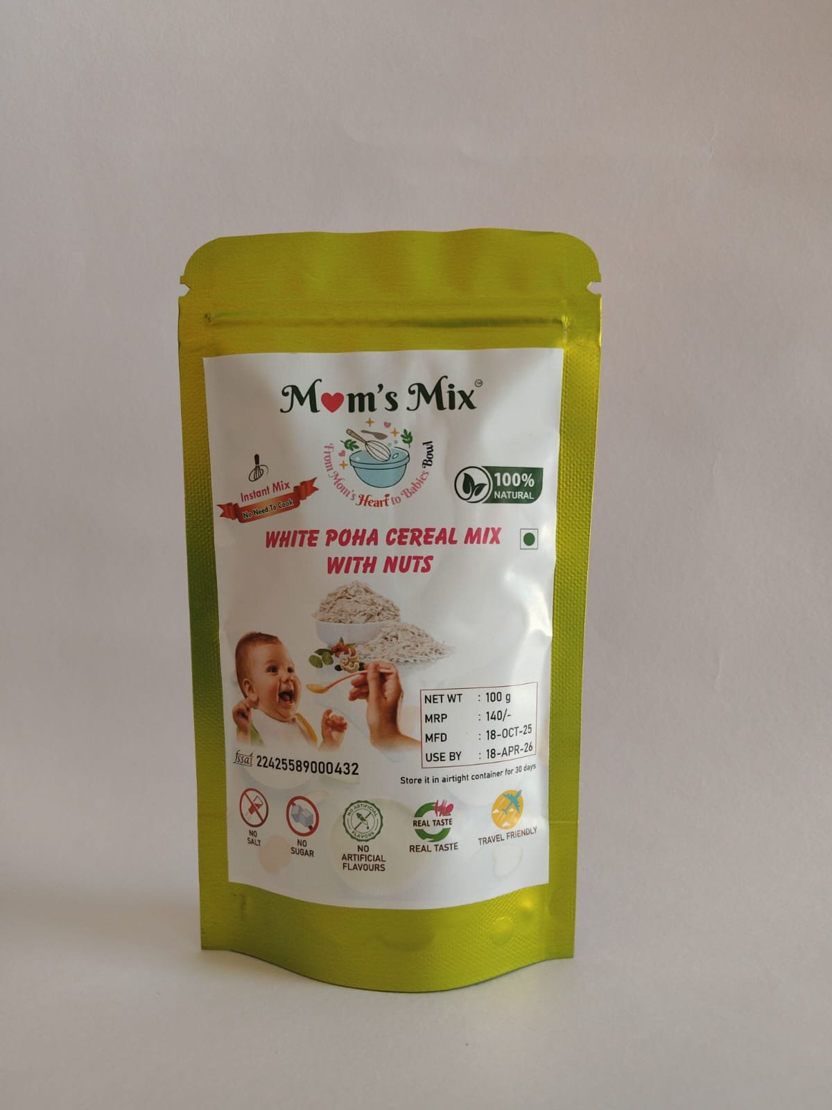 White Poha Cereal Mix with Nuts 200g